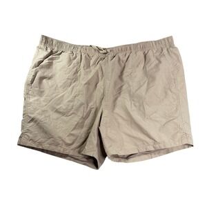 DSG Mens Rec Short Tan Khaki Relaxed Fit 6 Inch Inseam Nylon Mesh Lined XXL NWT